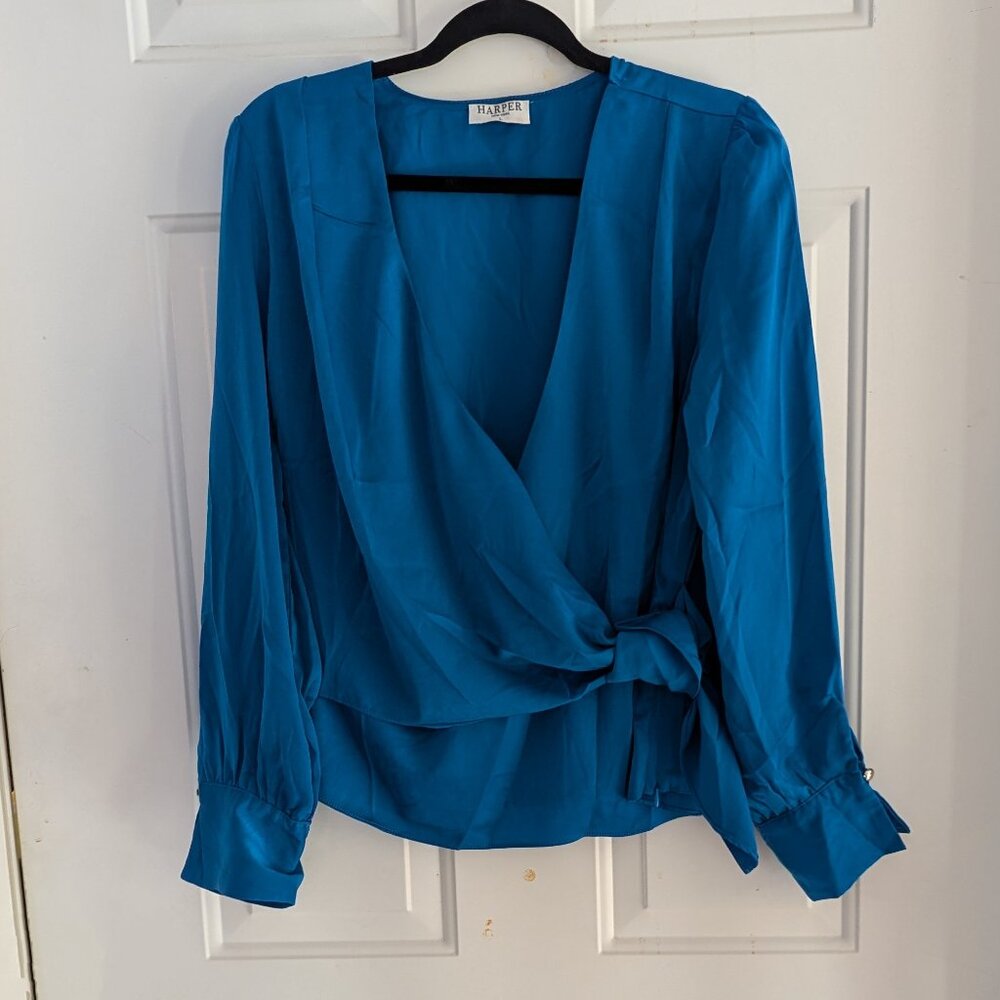 Harper Faux Wrap Blouse